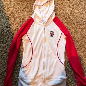 Wisconsin zip up sweatshirt